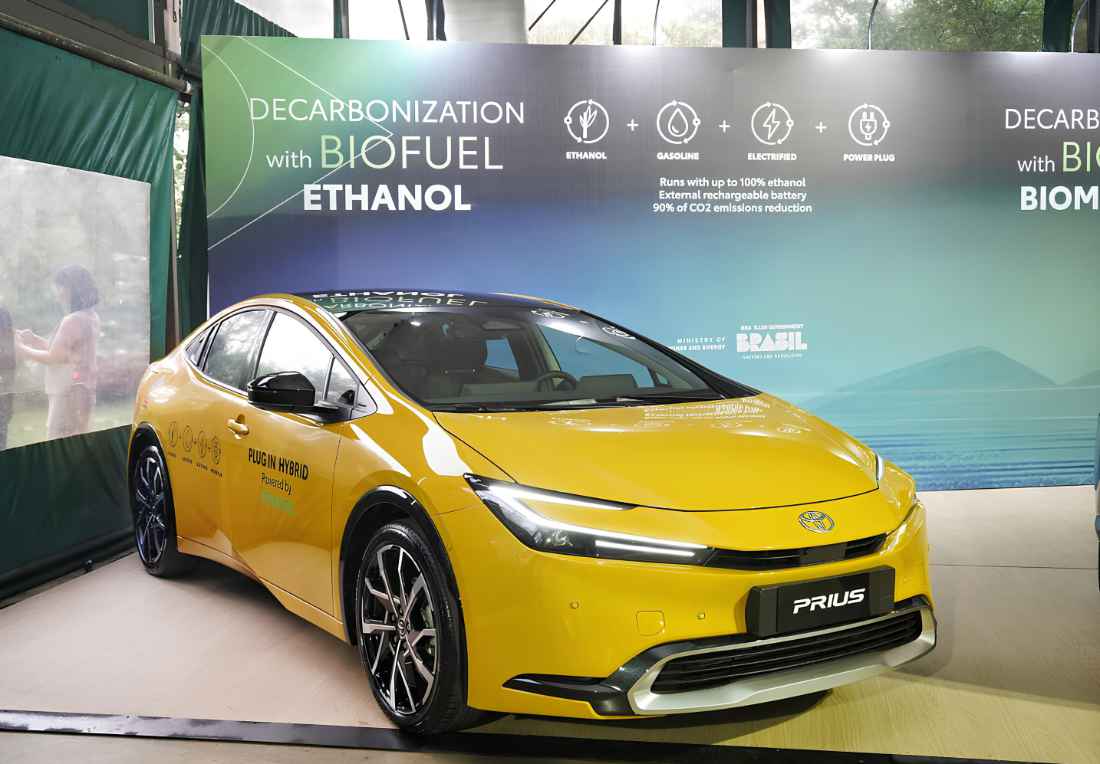 Toyota apresenta protótipo do Prius híbrido plug-in flex na Fenasucro & Agrocana 2025