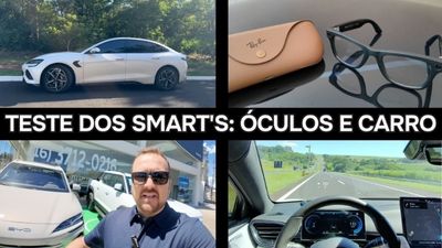 Testes: Ray-Ban Meta Gen 2 gravando viagem e consumo do BYD Seal